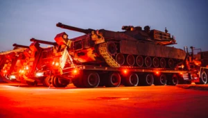 Do Polski dotarł ogromny transport czołgów Abrams