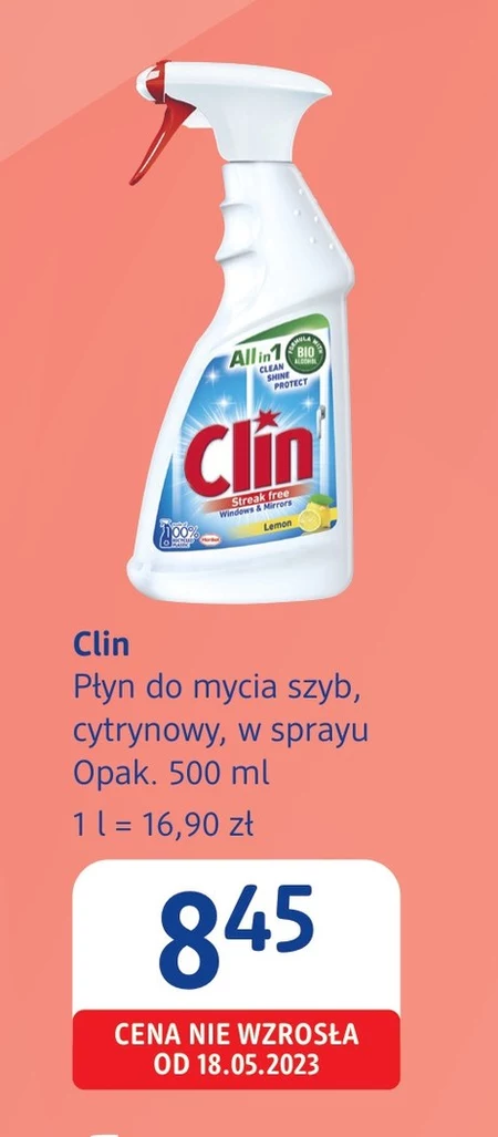 Płyn do mycia szyb Lin