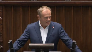 Rosyjskie drony nad Polską. Przemówienie Donalda Tuska w Sejmie