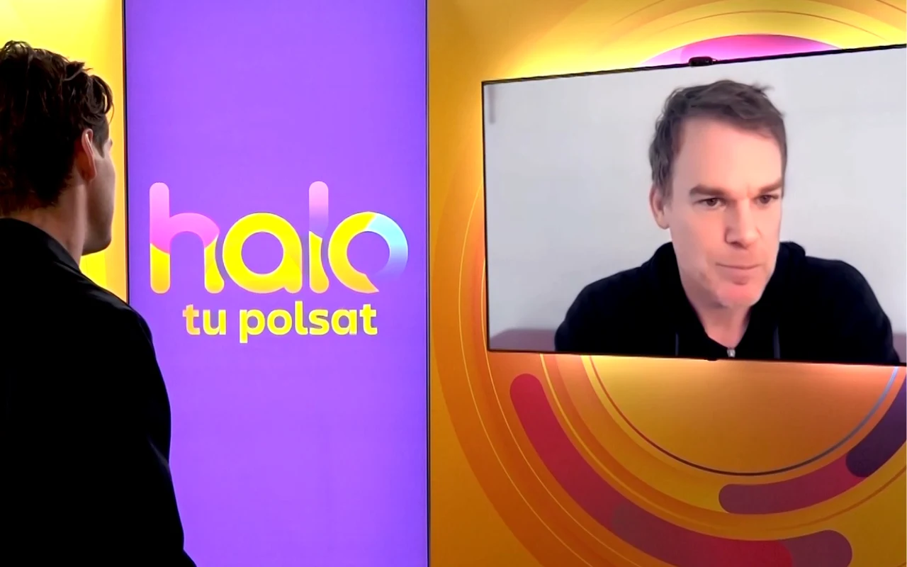 Maks Behr i Michael C. Hall podczas rozmowy