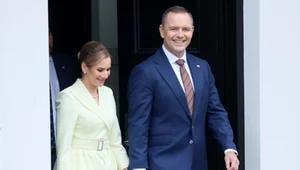 Marta Nawrocka na dożynkach. Uwagę zwraca detal na nadgarstku
