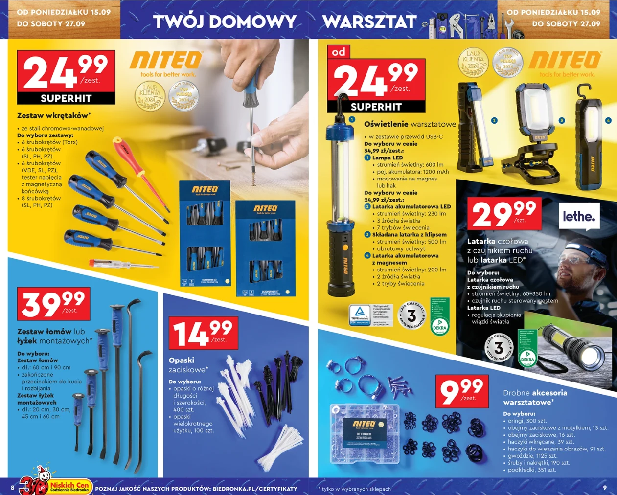 ​Niteo w Biedronce 