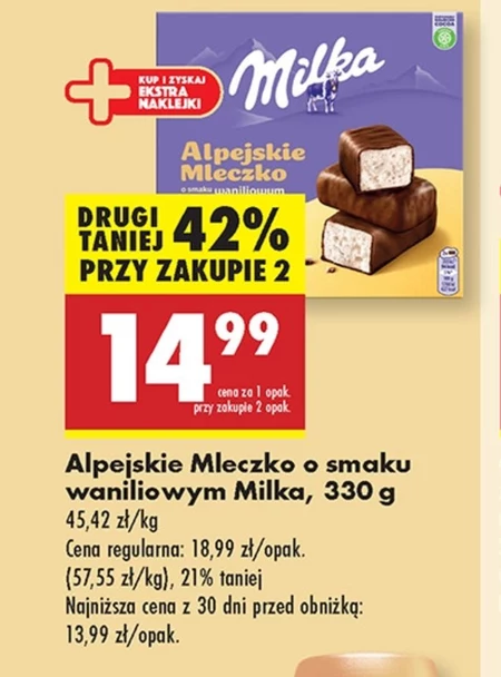 Mleczko alpejskie Milka