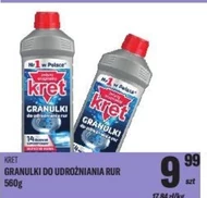 Granulki do udrażniania rur Kret