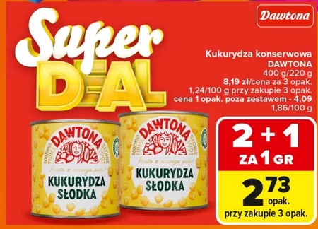 Консервована кукурудза Dawtona