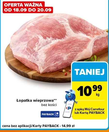 Łopatka bez kości Carrefour