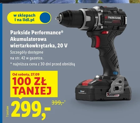 Akumulatorowa wkrętarka Parkside