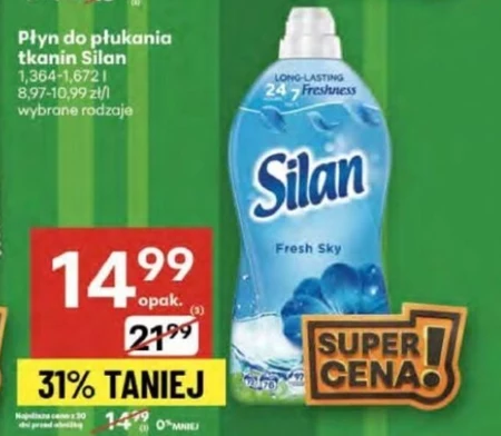 Płyn do płukania tkanin Silan