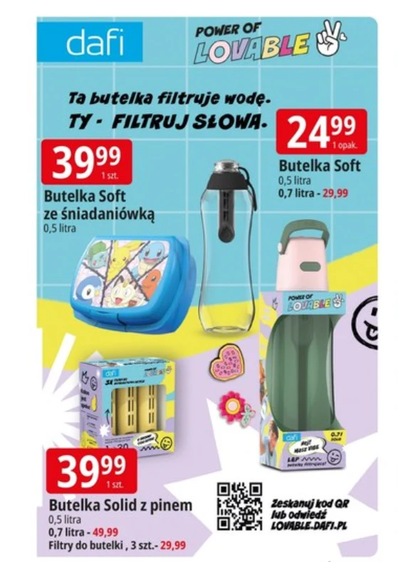 Butelka filtrująca Dafi - zdrowy i praktyczny wybór dla ucznia
