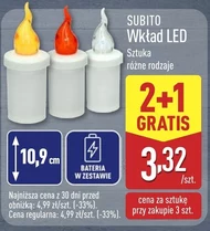 Світлодіодна вставка для свічки Subito