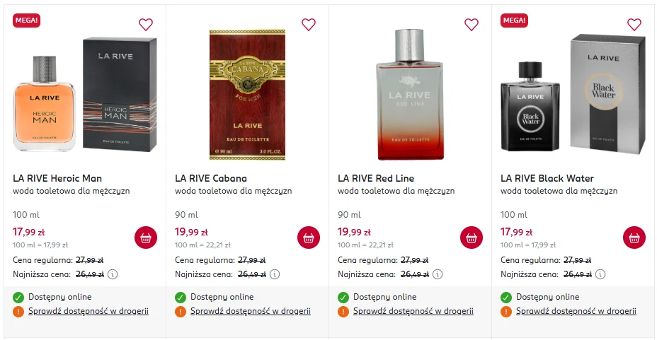 ​Promocja na perfumy La Rive w Rossmannie