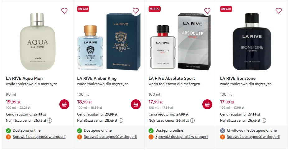​Promocja na perfumy La Rive w Rossmannie