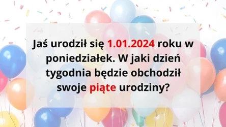 Urodzinowa zagadka matematyczna. Dasz radę bez kalendarza?