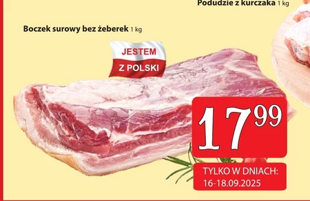 Boczek surowy Polski