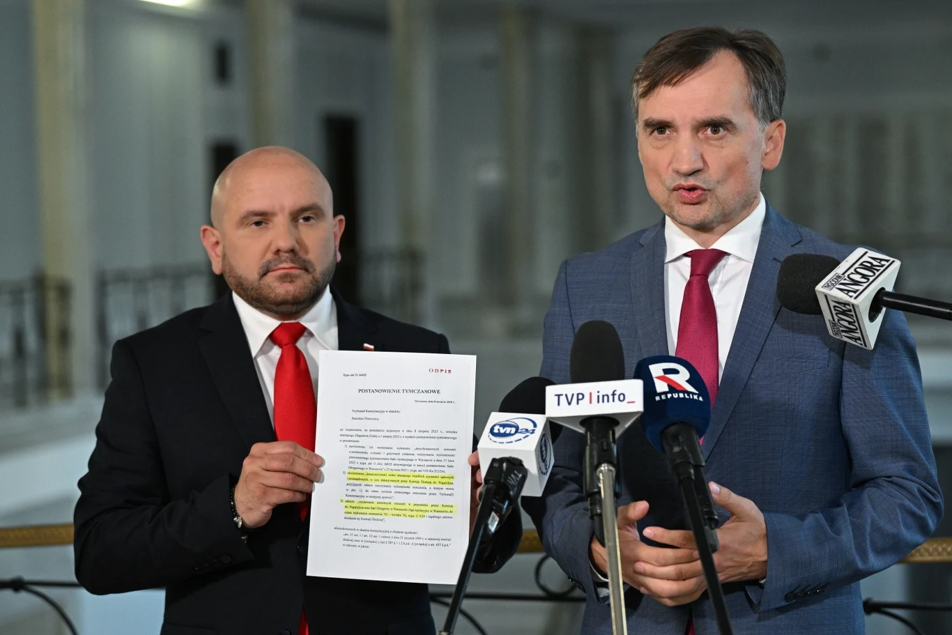Zbigniew Ziobro odniósł się do postanowienia tymczasowego Trybunału Konstytucyjnego w jego sprawie Zbigniew Ziobro odniósł się do postanowienia tymczasowego Trybunału Konstytucyjnego w jego sprawie