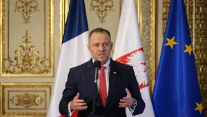 Prezydent Polski Karol Nawrocki podczas wizyty we Francji