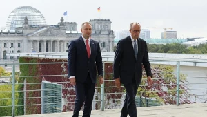 Karol Nawrocki i kanclerz Niemiec Friedrich Merz
