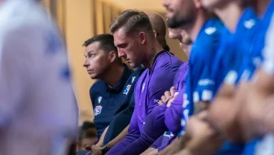 Artur Rudko podczas prezentacji kadry Lecha Poznań na sezon 2022/23