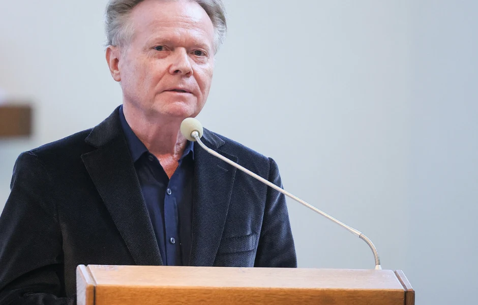 Na pogrzebie przemawiał m.in. Michał Bajor