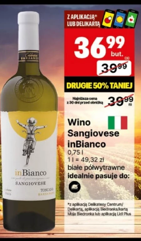 Wino białe Sangiovese