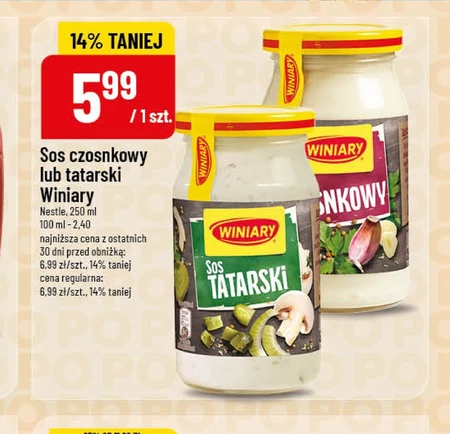 Sos czosnkowy Winiary