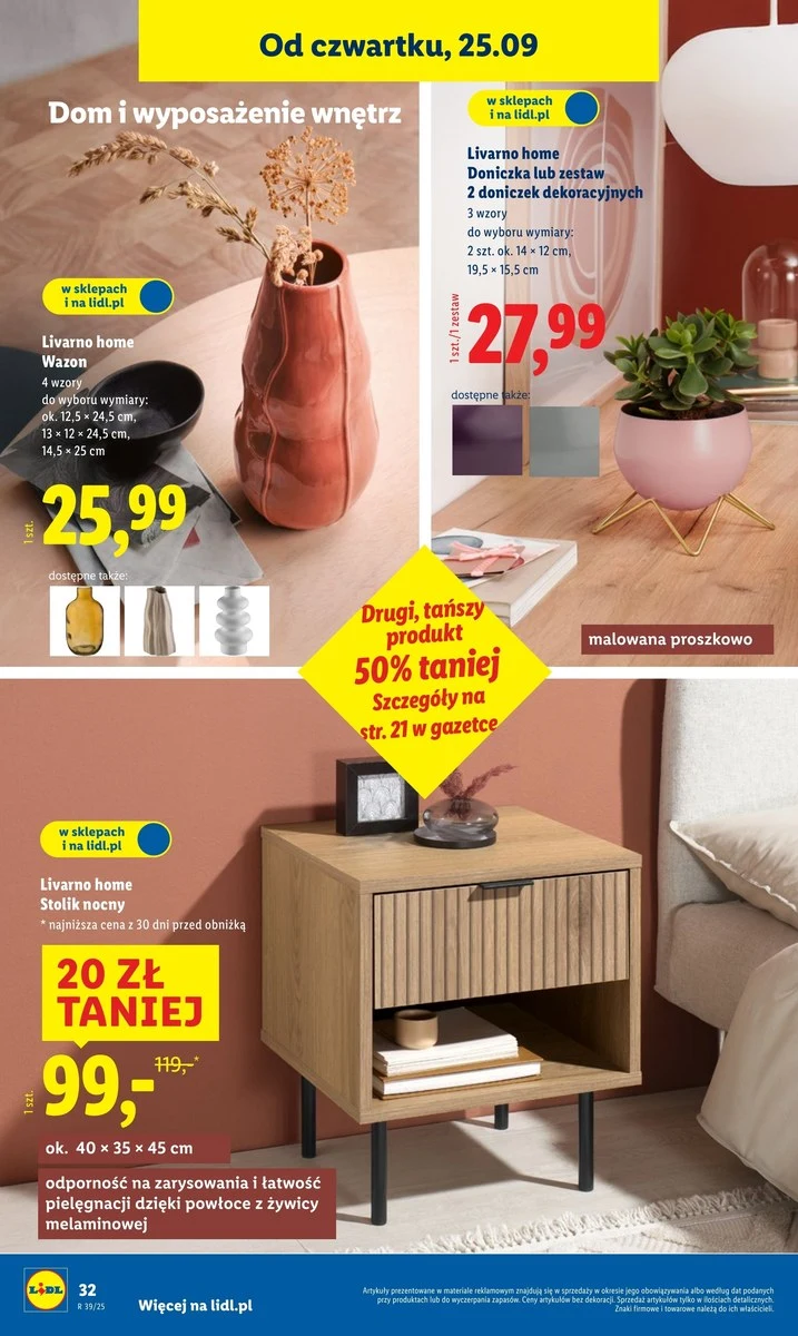 Hity promocji - od wazonów po meble w Lidlu
