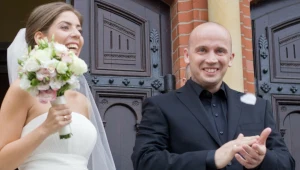 Peja i Paulina podczas swojego ślubu w 2012 r.