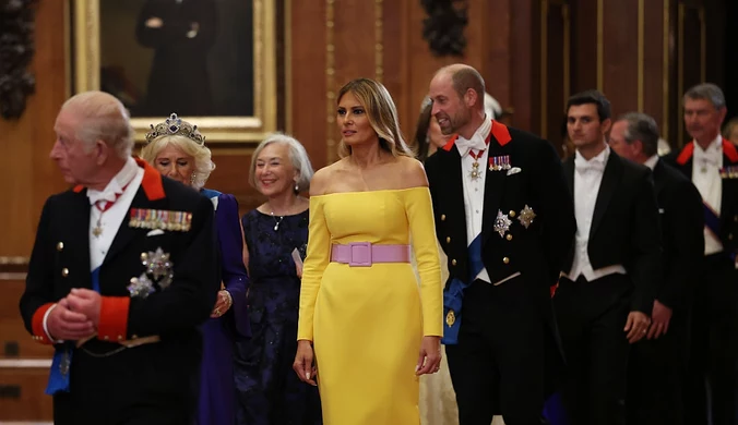 Melania Trump w towarzystwie królowej Kamili