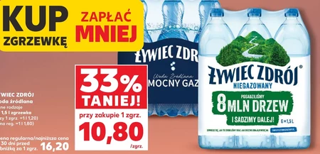 Woda źródlana Żywiec zdrój