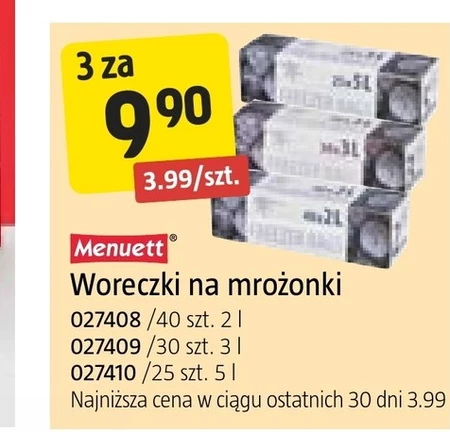Woreczki na mrożonki Menuett