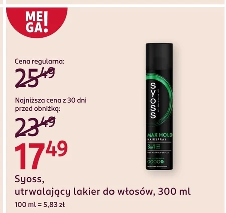 Lakier do włosów Syoss