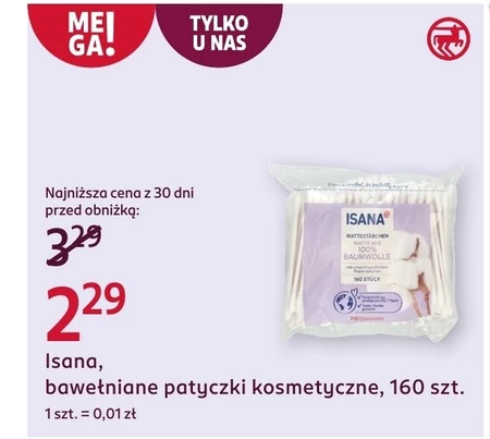 Patyczki kosmetyczne Isana