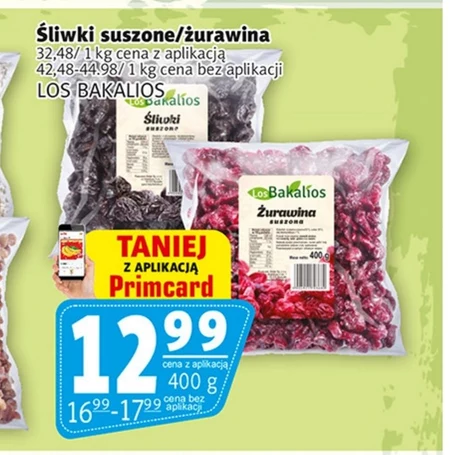 Owoce suszone Los Bakalios