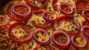 Wyjątkowo szybka zapiekanka ziemniaczana. Z mięsem, salami i pokaźną ilością sera