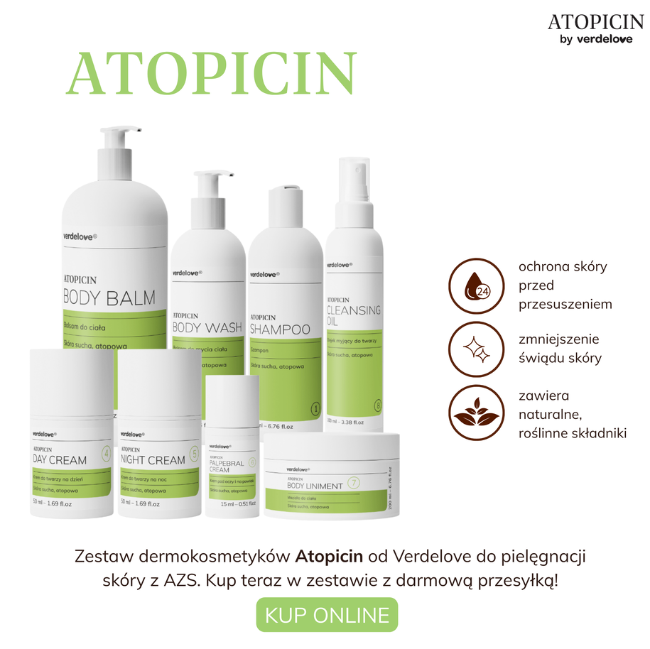 Zestaw kosmetyków Atopicin na azs