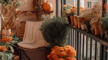 Jesienny balkon może być jeszcze piękniejszy i bardziej kolorowy niż letni