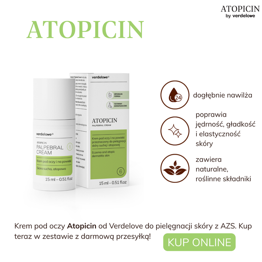 Krem pod oczy na AZS marki Atopicin