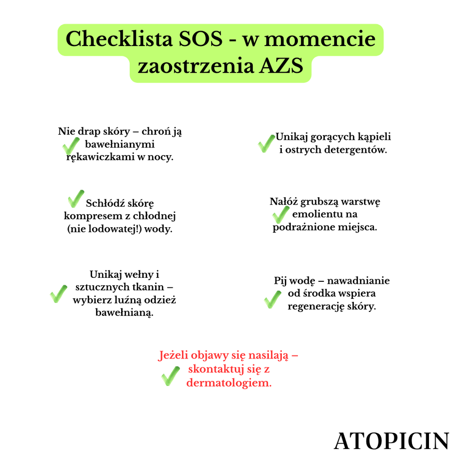 Co zrobić, kiedy objawy przy AZS się zaostrzą? Checklista