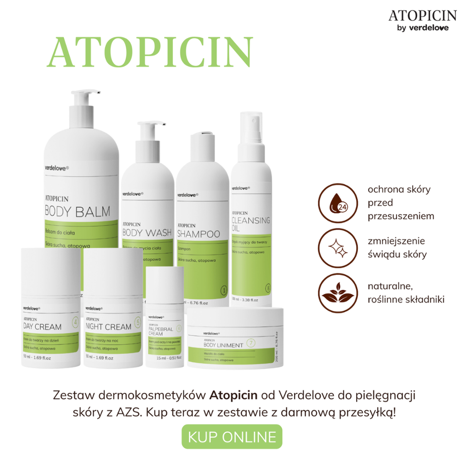 Zestaw dermokosmetyków na AZS od marki Atopicin