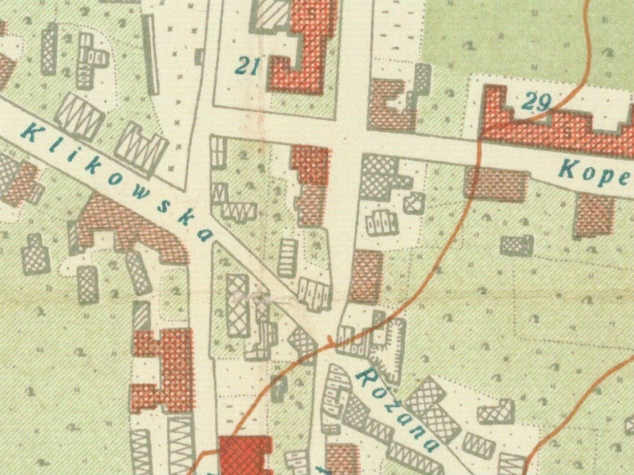 Dawny układ ulic Dawny układ ulic