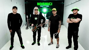 Kosmici w komplecie - od lewej: Darek Budkiewicz, Stefan Machel, Marcin "Manio" Papior i Tomasz "Oley" Olejnik