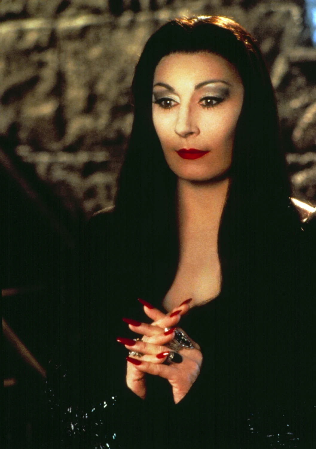 Anjelica Huston na planie „Rodziny Addamsów 2