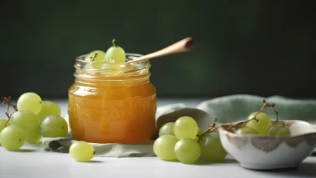 Dżem z jasnych winogron jest doskonały do ciast 