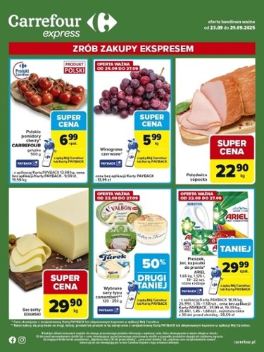 Gazetka promocyjna Carrefour Express, ważna od 23.09.2025 do 29.09.2025.