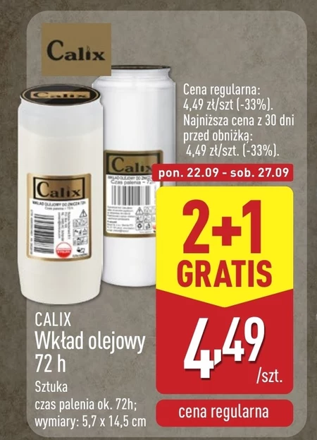 Wkład olejowy Calix