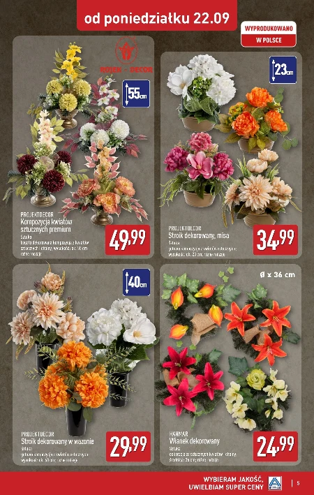 Stroik dekorowany Projektdecor