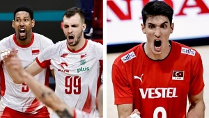 Wilfredo Leon i Norbert Huber, obok Efe Mandiraci