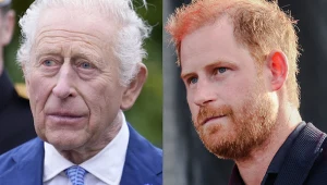 Król Karol III i książę Harry