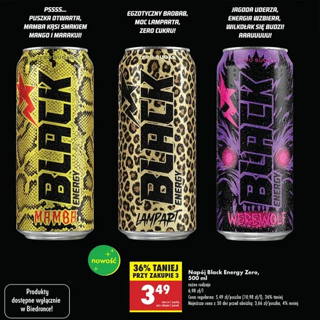 Napój energetyczny Black