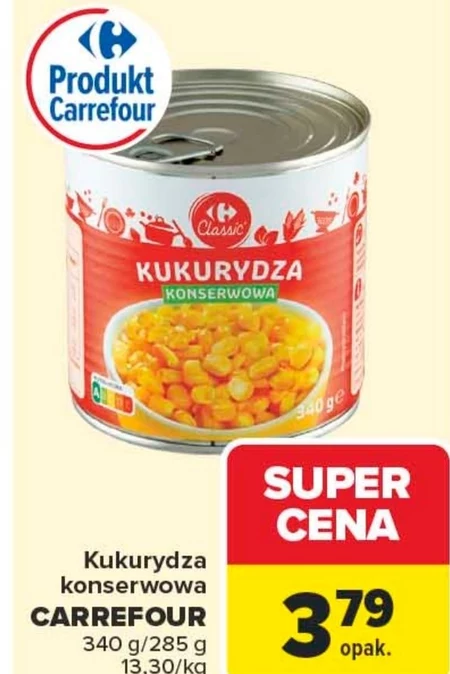 Консервована кукурудза Carrefour